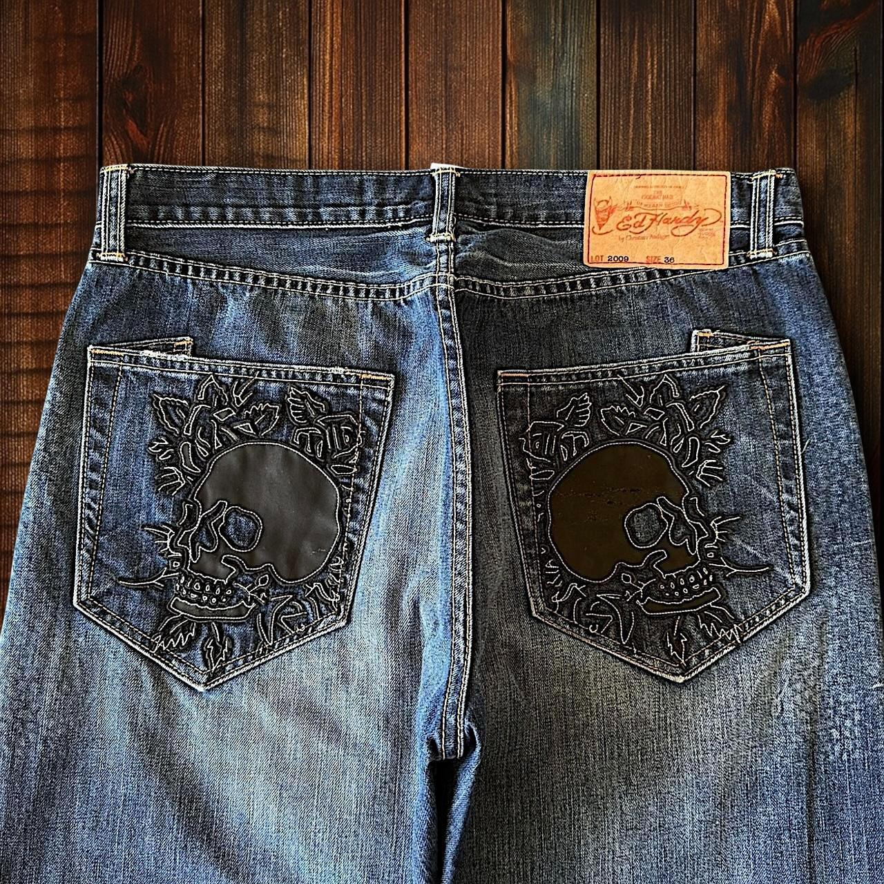 (W36 L32) Vintage Ed Hardy Jeans