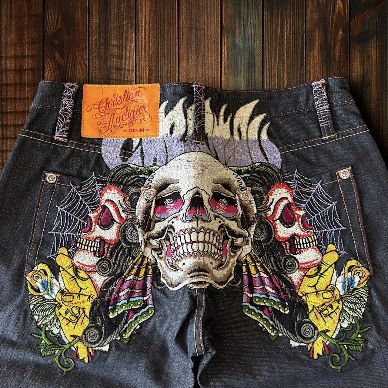 (W33 L32) Christian Audigier Jeans