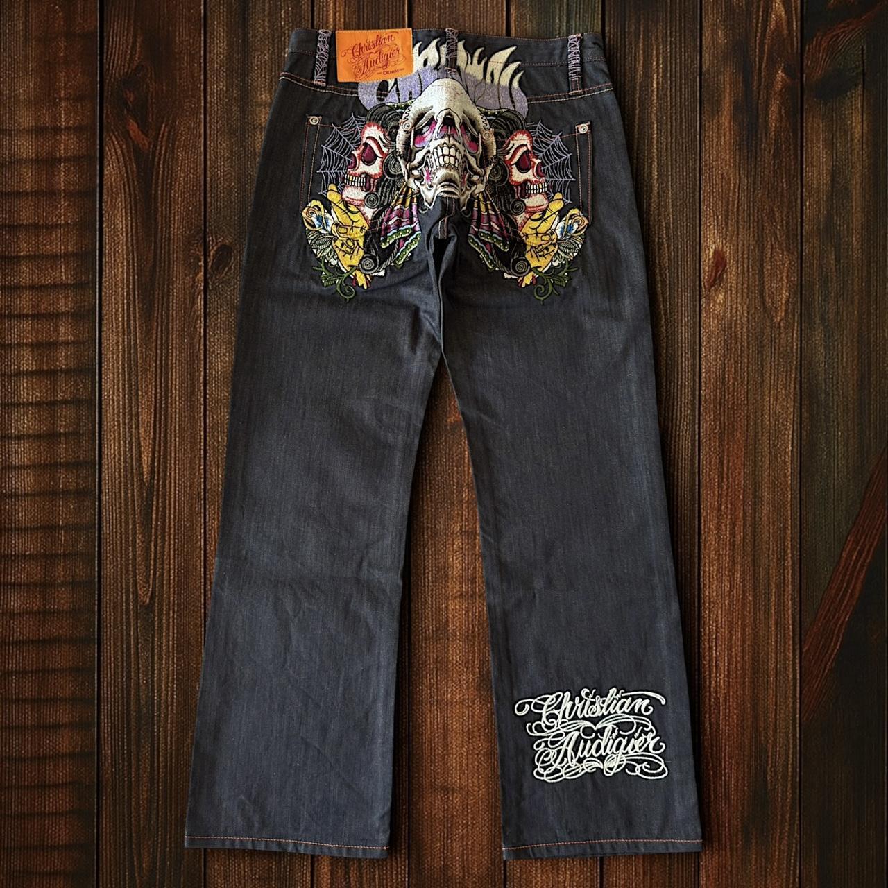 (W33 L32) Christian Audigier Jeans