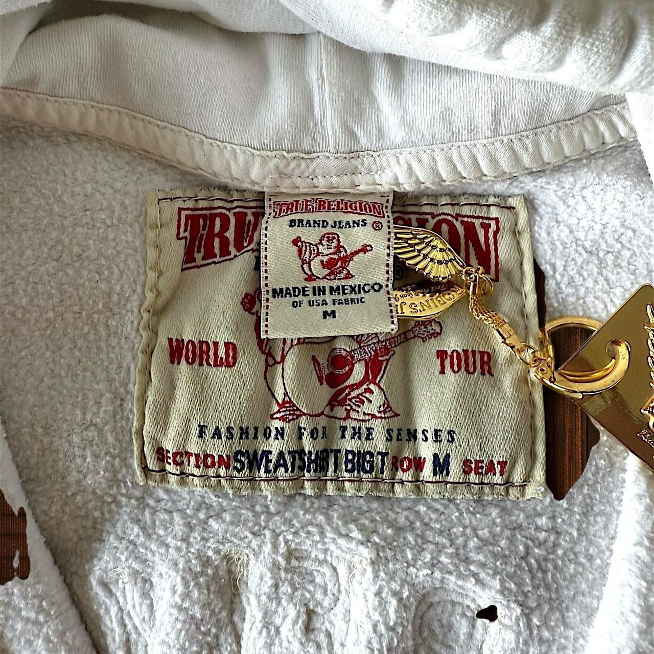 (size m) true religion hoodie