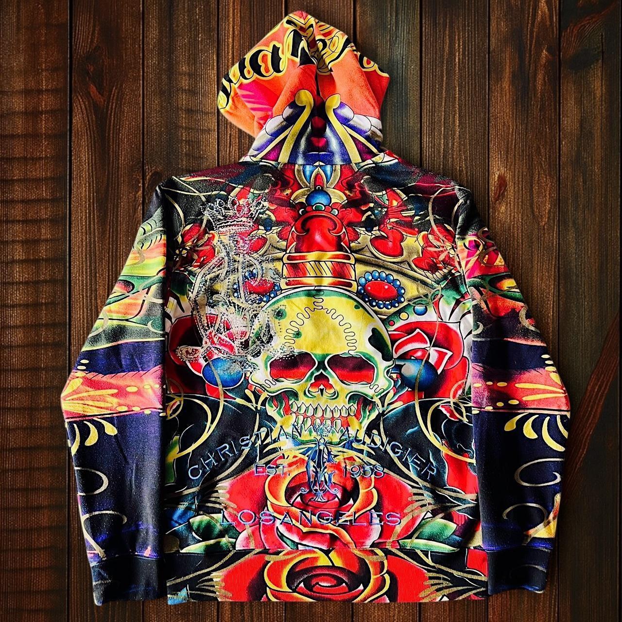 (SIZE L) Christian Audigier Hoodie