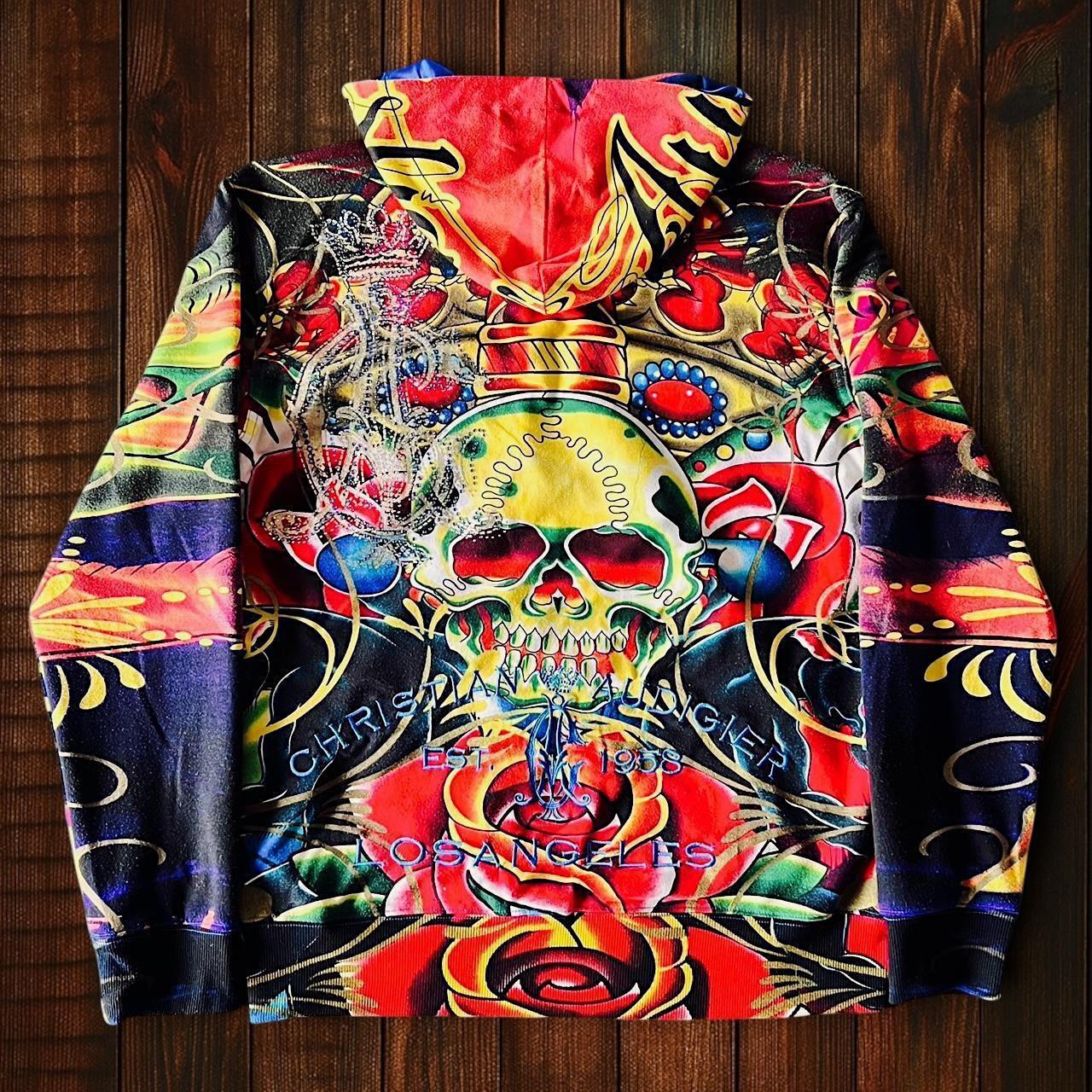 (SIZE L) Christian Audigier Hoodie