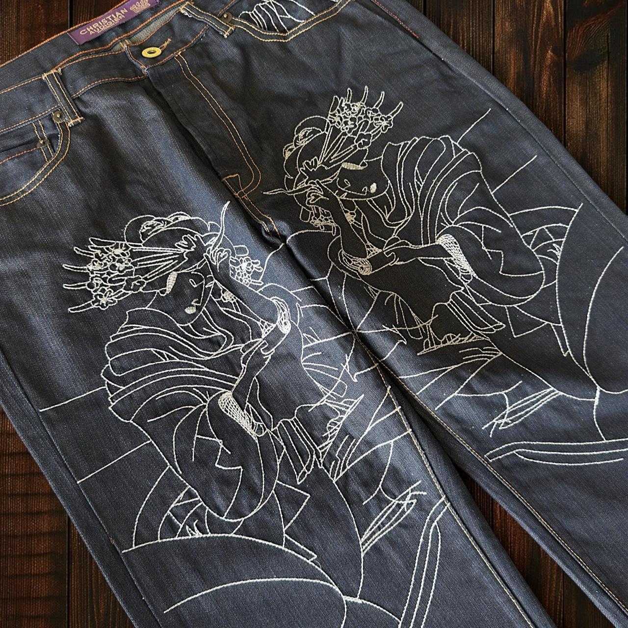 (W36 L32) Christian Audigier Jeans