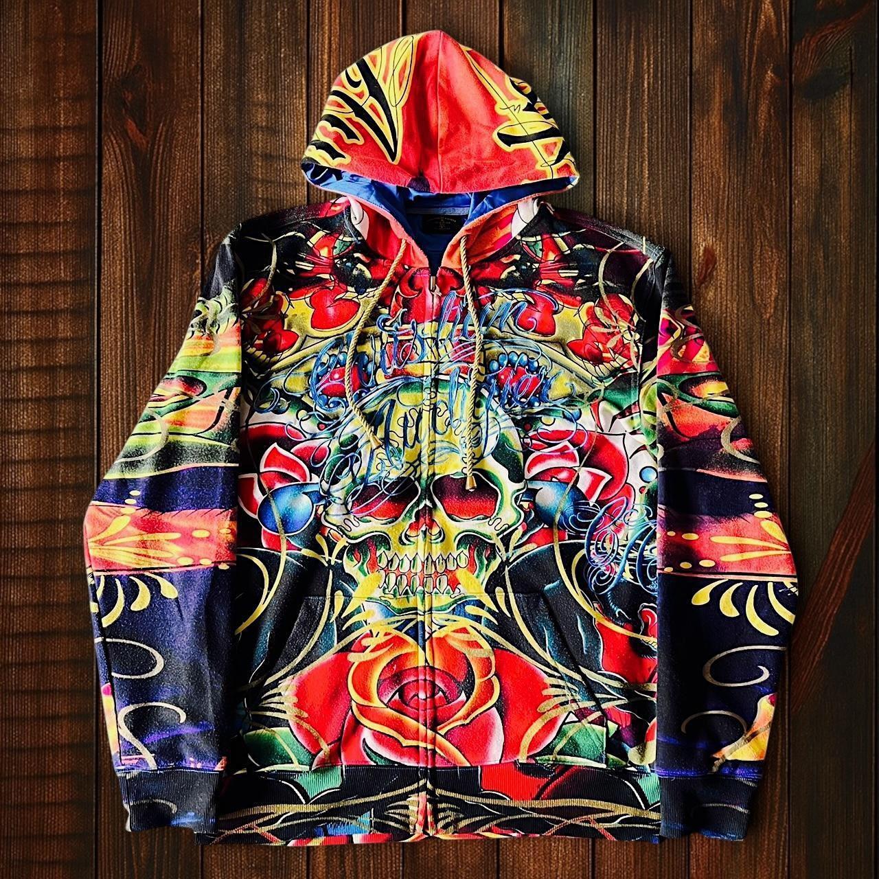 (SIZE L) Christian Audigier Hoodie